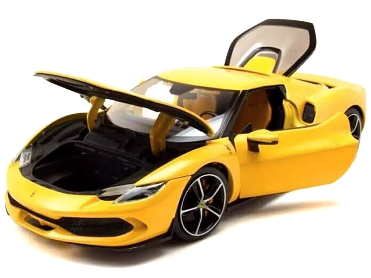 Ferrari 296 GTB Yellow 1/18 Diecast Model Car by Bburago-2