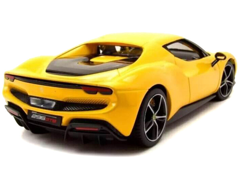 Ferrari 296 GTB Yellow 1/18 Diecast Model Car by Bburago-0
