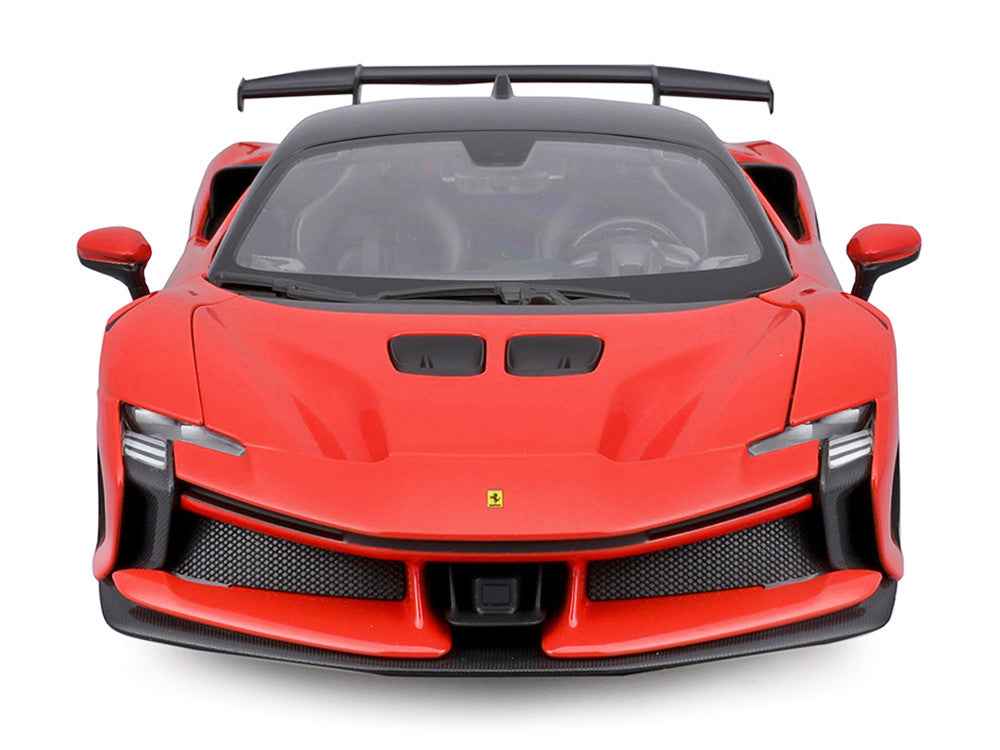 Bburago Ferrari SF90 XX Stradale 1/18 Diecast Model Car Red Black Top-2