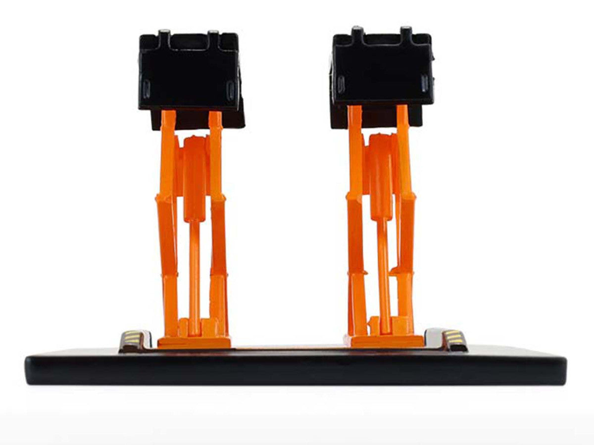 Automotive Double Scissor Lift Black and Orange "Double Scissor Lifts" Series 2 1/64 Diecast Model by Greenlight-1