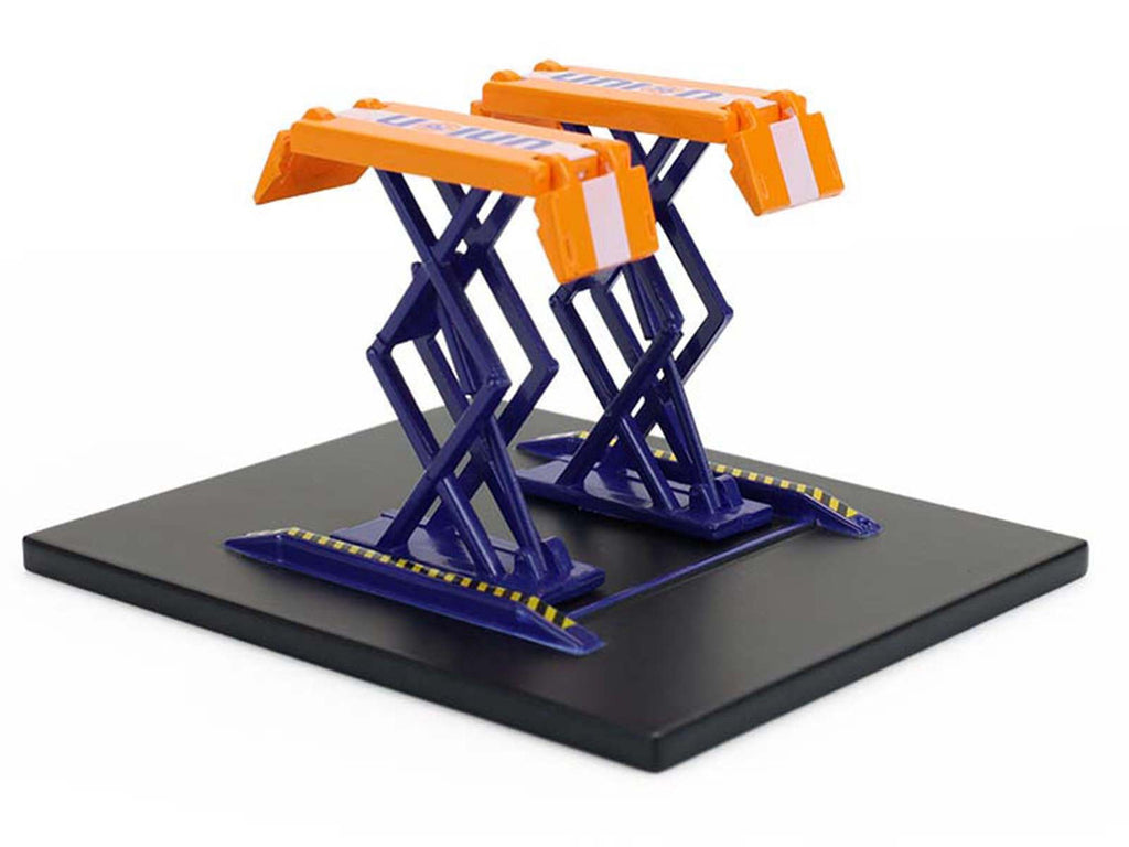 Automotive Double Scissor Lift "Union 76" Orange and Blue "Double Scissor Lifts" Series 2 1/64 Diecast Model by Greenlight-3
