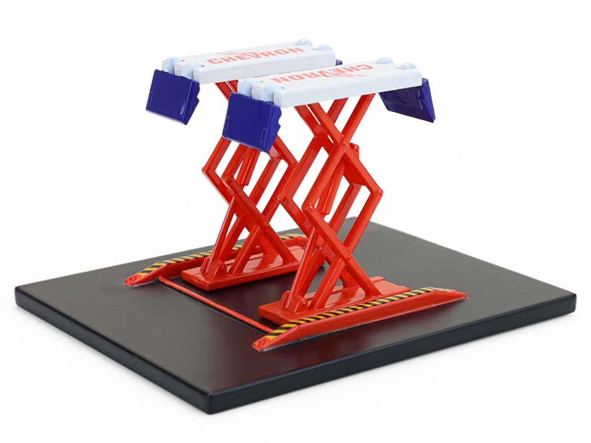Automotive "Double Scissor Lifts" Series #2 Set of 3 pieces 1/64 Diecast Models by Greenlight-1