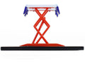 Automotive Double Scissor Lift "Chevron" White and Red "Double Scissor Lifts" Series 2 1/64 Diecast Model by Greenlight-0