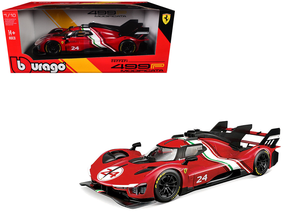 Ferrari 499P Modificata #24 1/18 Diecast Model Car by Bburago-0