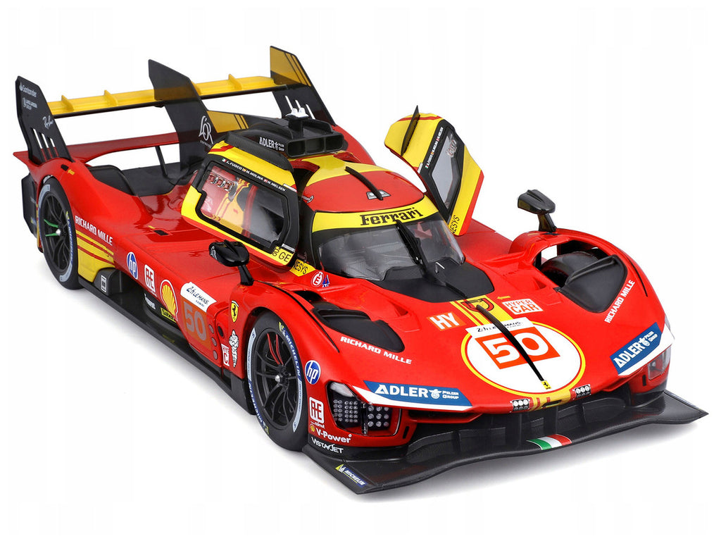 Ferrari 499P #50 Le Mans Winner 1/18 Diecast Model Car by Bburago-0