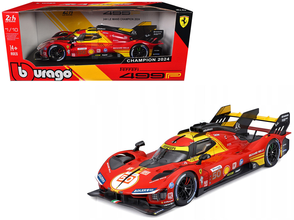 Ferrari 499P #50 Le Mans Winner 1/18 Diecast Model Car by Bburago-4