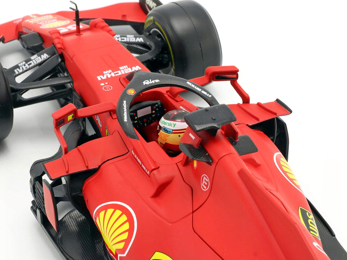 Ferrari SF21 #55 Carlos Sainz F1 1/18 Diecast Model Car by Bburago-2