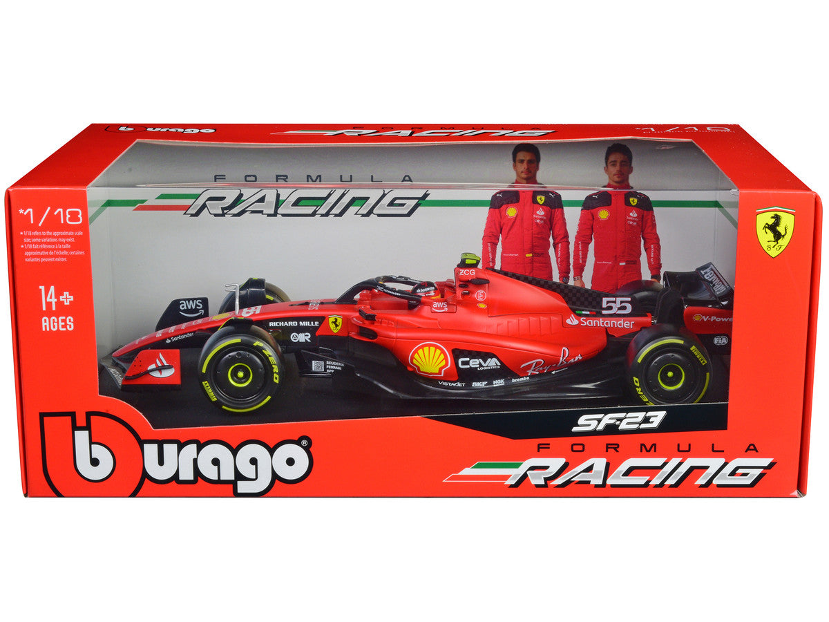 Ferrari SF-23 #55 Carlos Sainz 1/18 F1 Diecast Model Car 2023-0