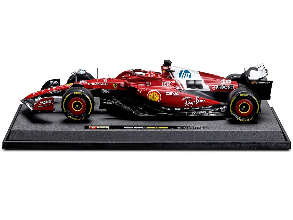 Ferrari SF-25 #16 Charles Leclerc F1 2025 1/18 Diecast Model Car-2