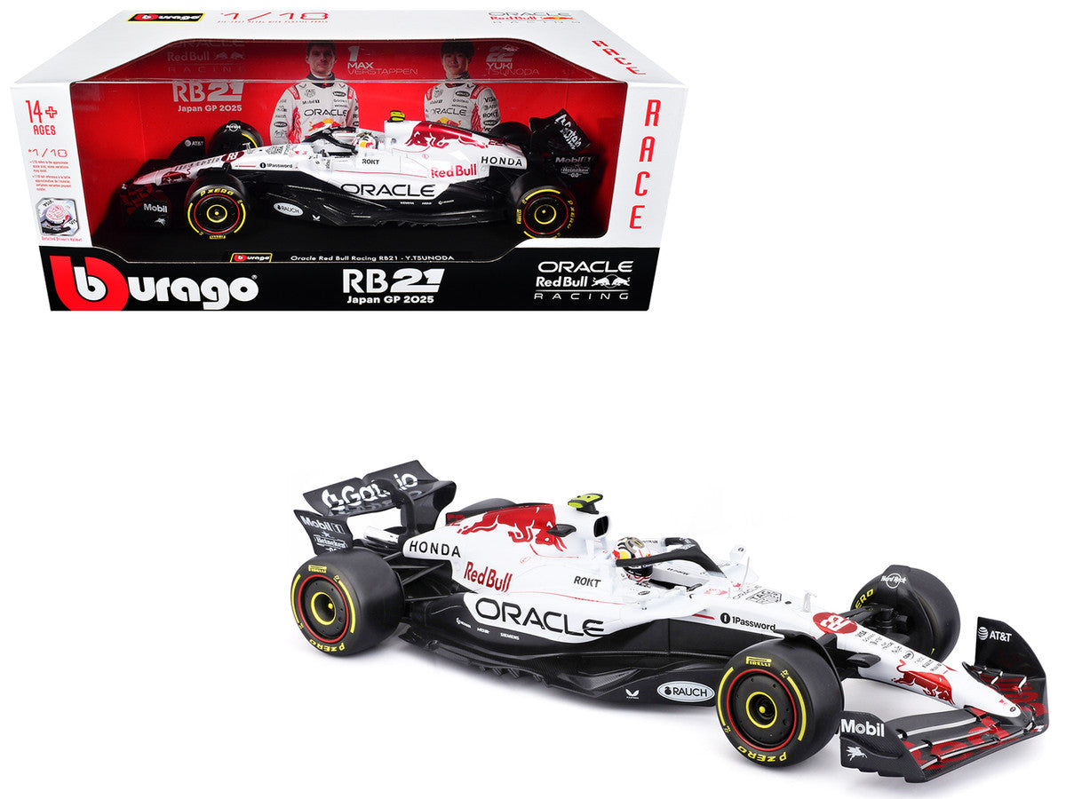 Red Bull Racing RB21 #22 Yuki Tsunoda 1/18 Diecast Model Car-4