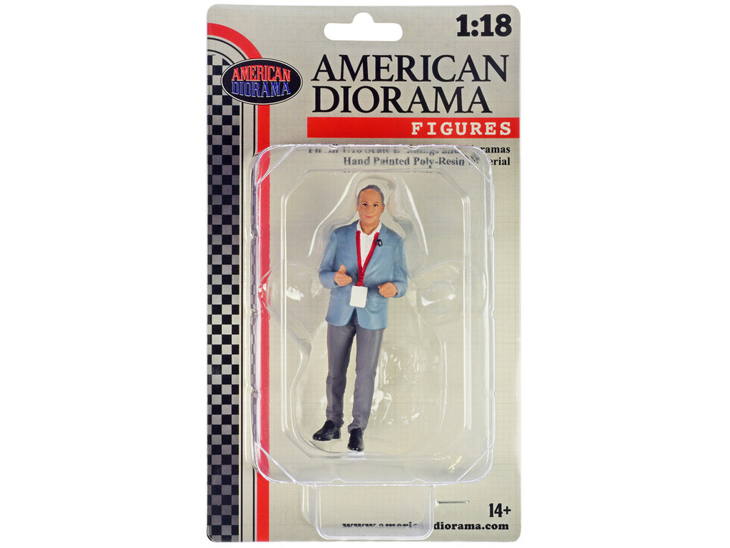 "On-Air" Figure 2 for 1/18 Scale Models by American Diorama-1