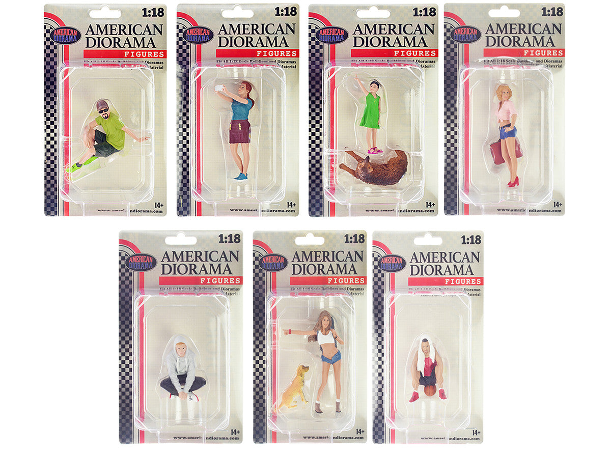 "Figure18 Series 1" 9 piece Figure Set for 1/18 Scale Models by American Diorama-3
