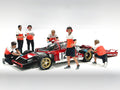"Race Crew" 6 piece Figure Set for 1/18 scale models by American Diorama-0