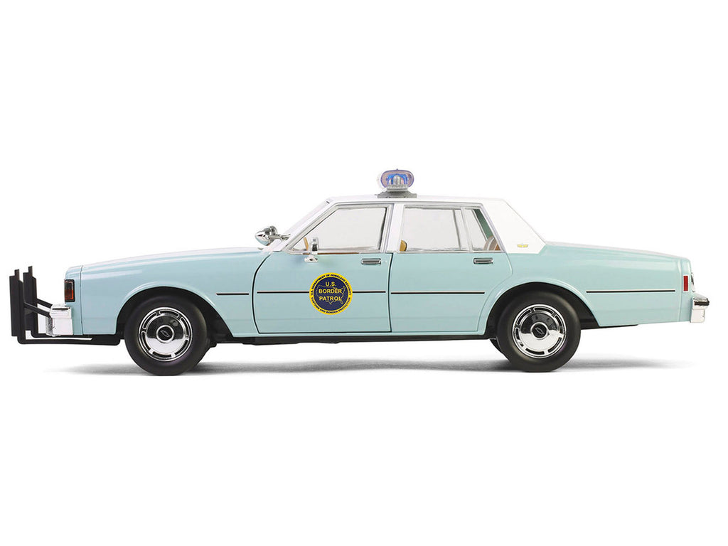 1987 Chevrolet Caprice 9C1 "US Border Patrol" Light Green with White Top "Artisan Collection" 1/18 Diecast Model Car by Greenlight-3