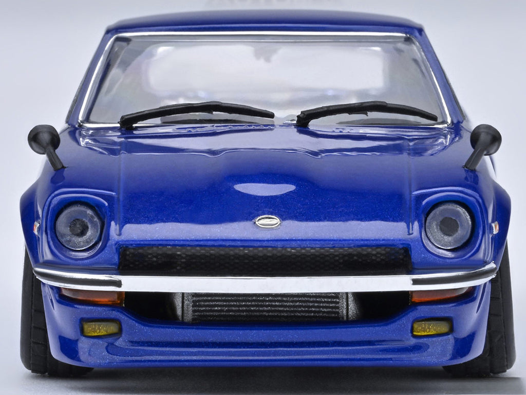 Nissan Fairlady Z RHD (Right Hand Drive) "Akuma No Z" Blue Metallic "Wangan Midnight - Comic #1 Version" Manga 1/64 Model Car by Autoart-3