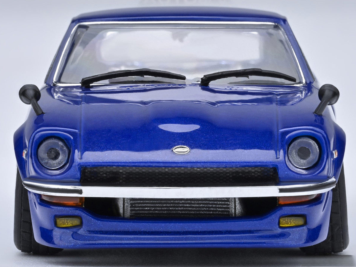 Nissan Fairlady Z RHD (Right Hand Drive) "Akuma No Z" Blue Metallic "Wangan Midnight - Comic #1 Version" Manga 1/64 Model Car by Autoart-3