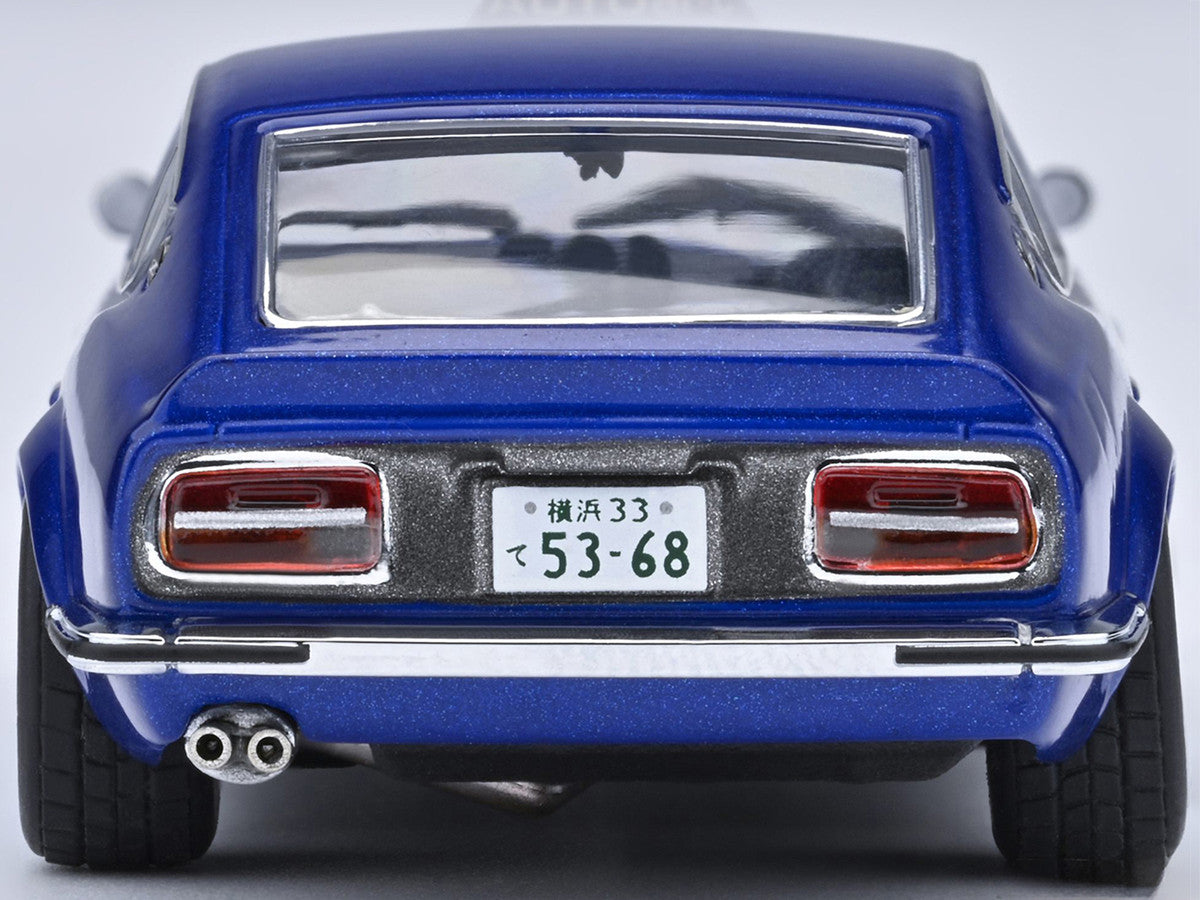 Nissan Fairlady Z RHD (Right Hand Drive) "Akuma No Z" Blue Metallic "Wangan Midnight - Comic #1 Version" Manga 1/64 Model Car by Autoart-2