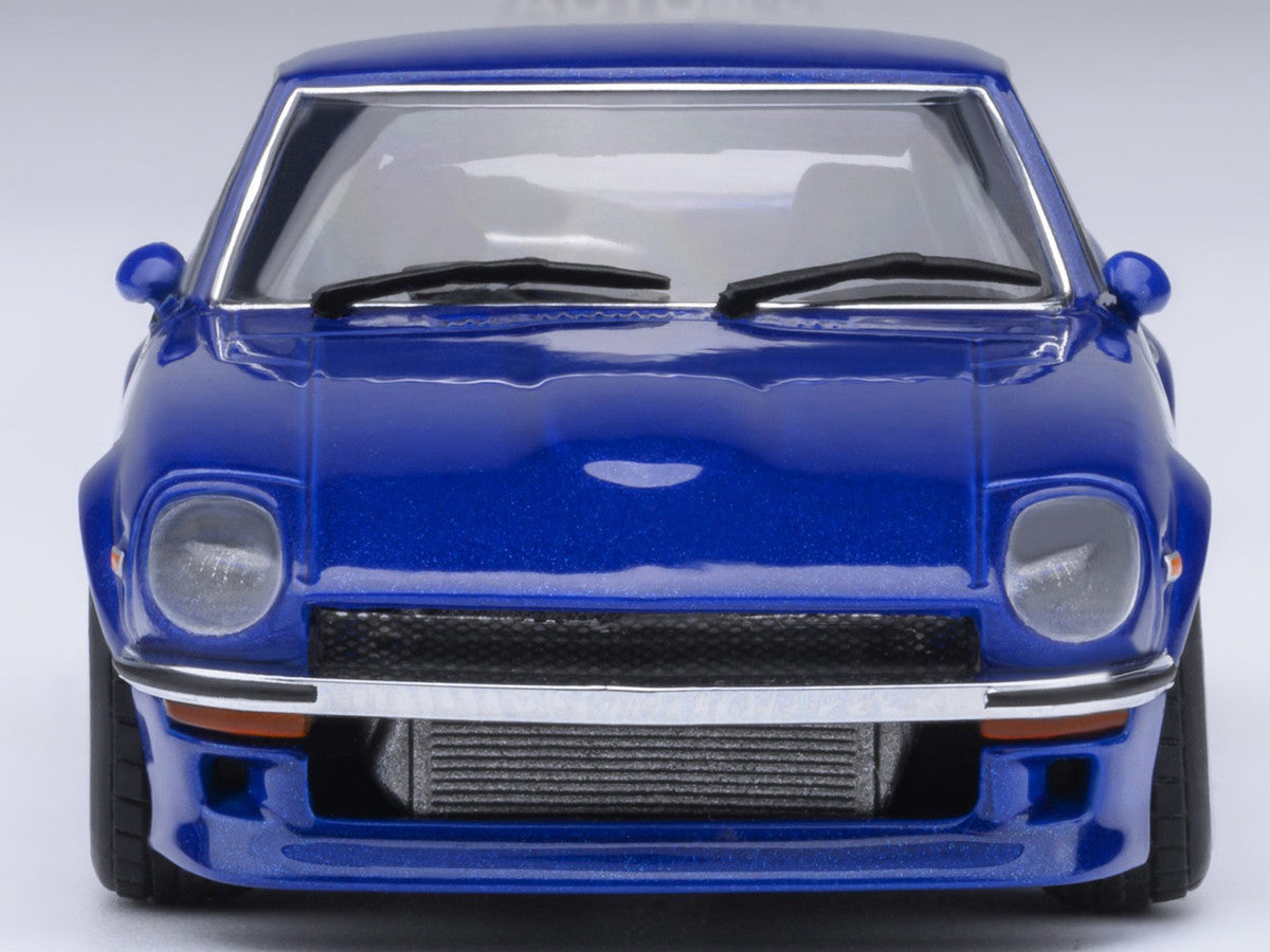 Nissan Fairlady Z RHD (Right Hand Drive) "Akuma No Z" Blue Metallic "Wangan Midnight - Comic #4 Version" Manga 1/64 Model Car by Autoart-1