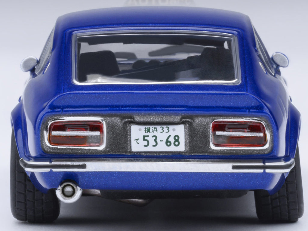 Nissan Fairlady Z RHD (Right Hand Drive) "Akuma No Z" Blue Metallic "Wangan Midnight - Comic #4 Version" Manga 1/64 Model Car by Autoart-2