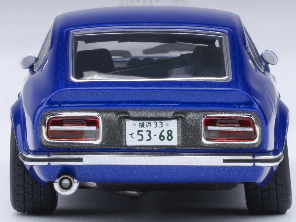 Nissan Fairlady Z RHD (Right Hand Drive) "Akuma No Z" Blue Metallic "Wangan Midnight - Comic #4 Version" Manga 1/64 Model Car by Autoart-2