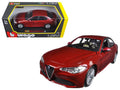 2016 Alfa Romeo Giulia Burgundy 1/24 Diecast Model Car Bburago-0