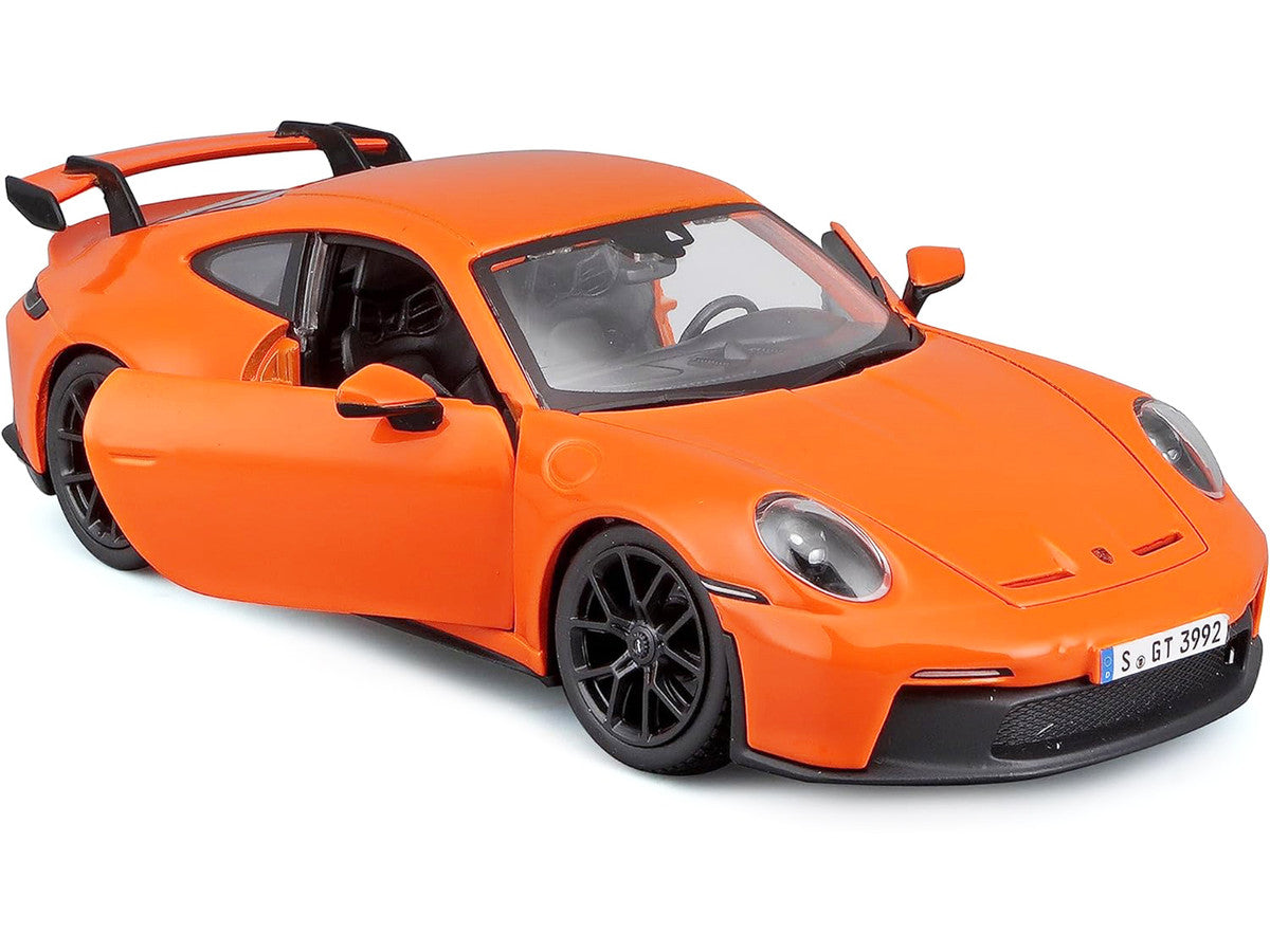 Bburago Porsche 911 GT3 1/24 Orange Diecast Model Car with Steering-1