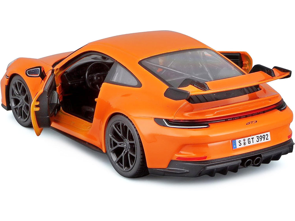 Bburago Porsche 911 GT3 1/24 Orange Diecast Model Car with Steering-2