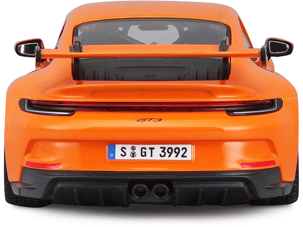 Bburago Porsche 911 GT3 1/24 Orange Diecast Model Car with Steering-4