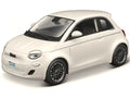 2023 Fiat 500e White 1/24 Diecast Model Car by Bburago Collectible-0