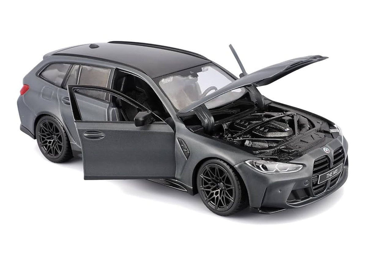 Bburago 1:24 2023 BMW M3 Touring Matte Gray — product image 1