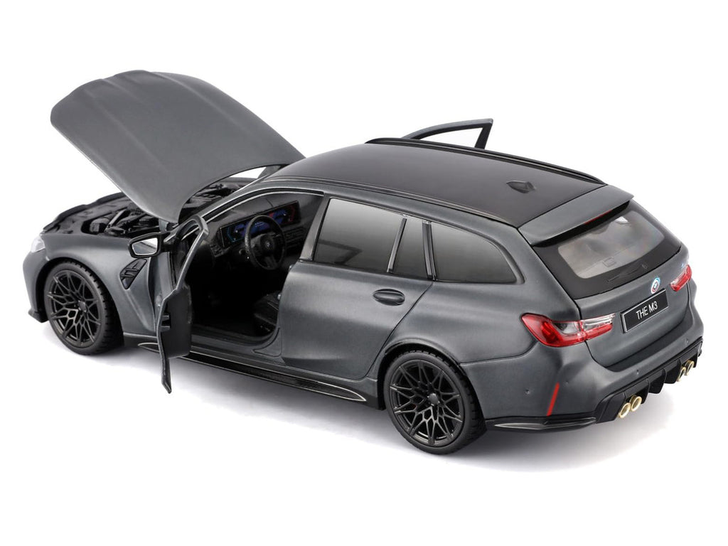 Bburago 1:24 2023 BMW M3 Touring Matte Gray — product image 2