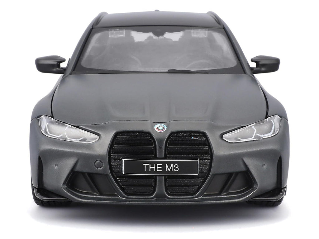 Bburago 1:24 2023 BMW M3 Touring Matte Gray — product image 4