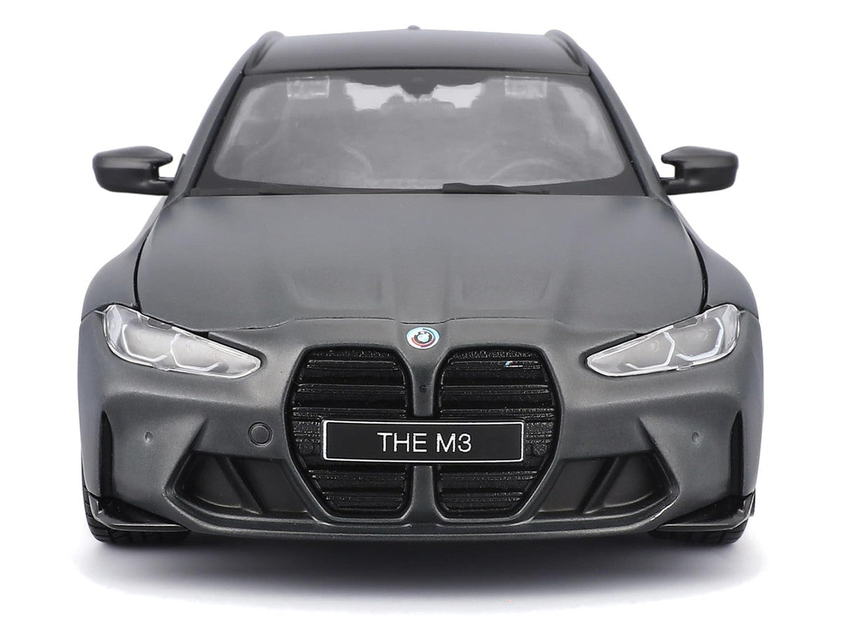Bburago 1:24 2023 BMW M3 Touring Matte Gray — product image 4