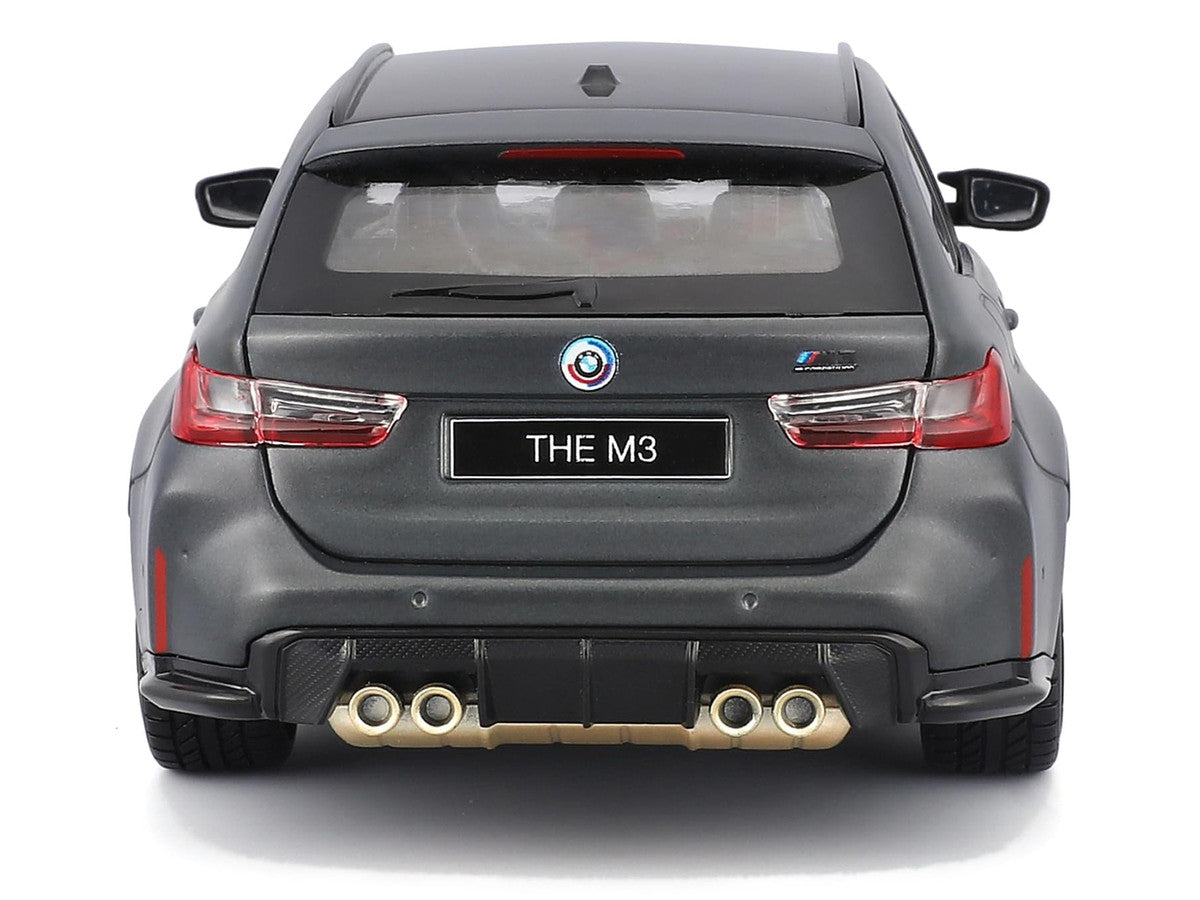 Bburago 1:24 2023 BMW M3 Touring Matte Gray — product image 3