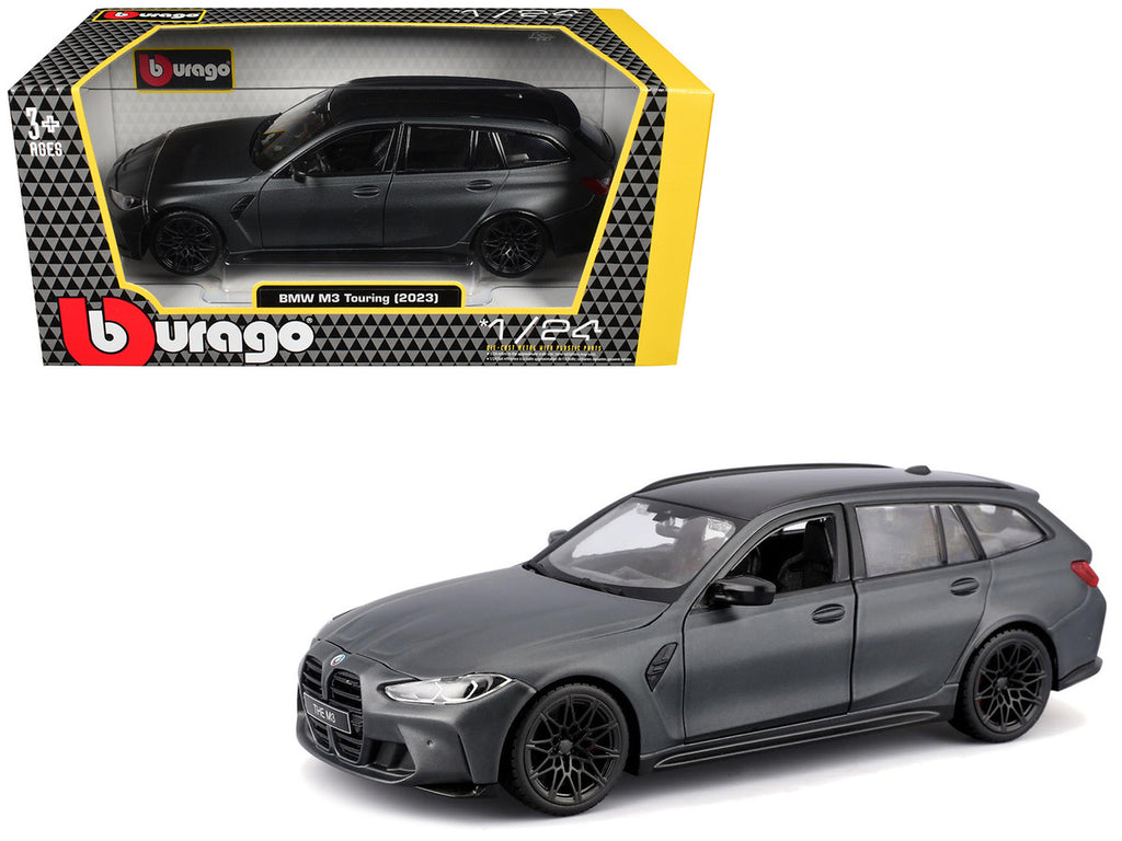Bburago 1:24 2023 BMW M3 Touring Matte Gray — product image 5