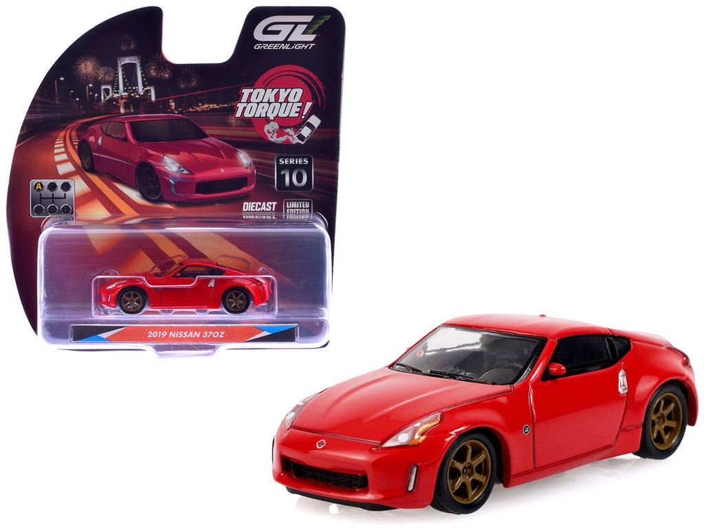 2019 Nissan 370Z Coupe Red "Tokyo Torque" Series 10 1/64 Diecast Model Car by Greenlight-0
