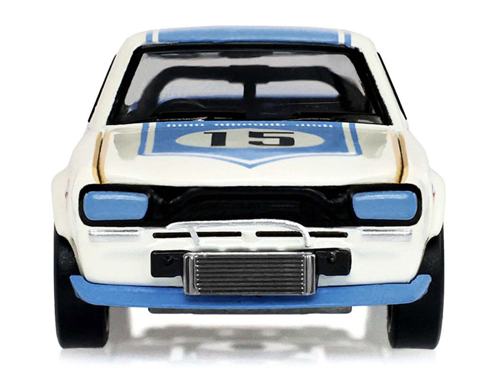 1972 Nissan Skyline 2000 GT-R (KPGC10) RHD (Right Hand Drive) #15 Kunimitsu Takahashi "50th Victory" White with Blue Stripe "Tokyo Torque" Series 10 1/64 Diecast Model Car by Greenlight-3