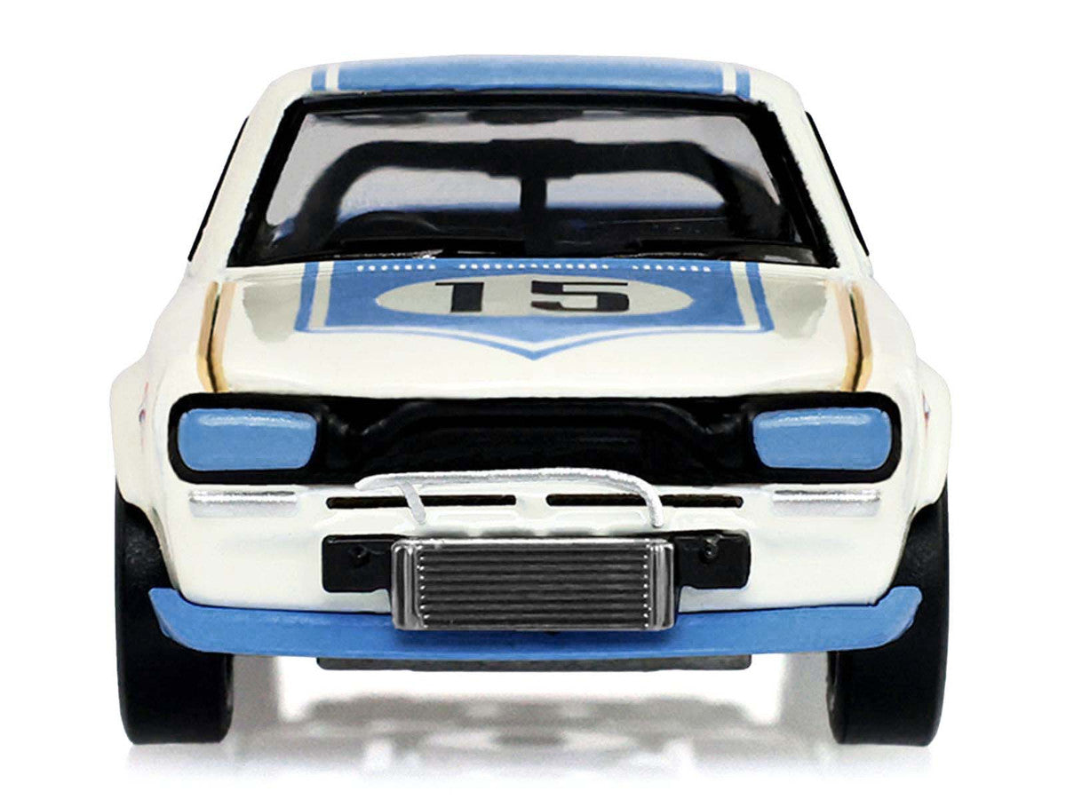 1972 Nissan Skyline 2000 GT-R (KPGC10) RHD (Right Hand Drive) #15 Kunimitsu Takahashi "50th Victory" White with Blue Stripe "Tokyo Torque" Series 10 1/64 Diecast Model Car by Greenlight-3