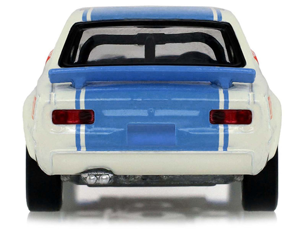 1972 Nissan Skyline 2000 GT-R (KPGC10) RHD (Right Hand Drive) #15 Kunimitsu Takahashi "50th Victory" White with Blue Stripe "Tokyo Torque" Series 10 1/64 Diecast Model Car by Greenlight-4