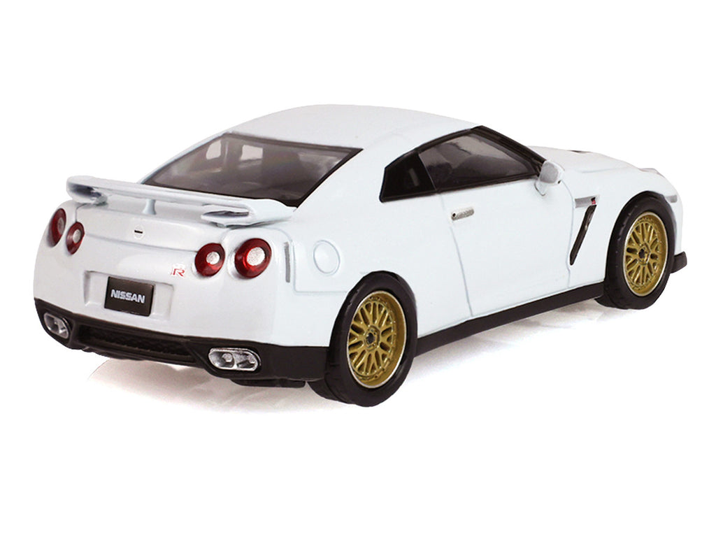 2007 Nissan GT-R (R35) Pearl White with Gold Wheels "Tokyo Torque" Series 10 1/64 Diecast Model Car by Greenlight-2