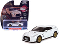 2007 Nissan GT-R (R35) Pearl White with Gold Wheels "Tokyo Torque" Series 10 1/64 Diecast Model Car by Greenlight-0