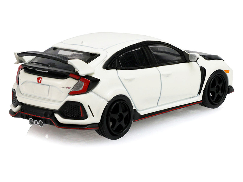 2018 Honda Civic Type-R (FK8) RHD (Right Hand Drive) Championship White with Carbon Hood "Tokyo Torque" Series 10 1/64 Diecast Model Car by Greenlight-2