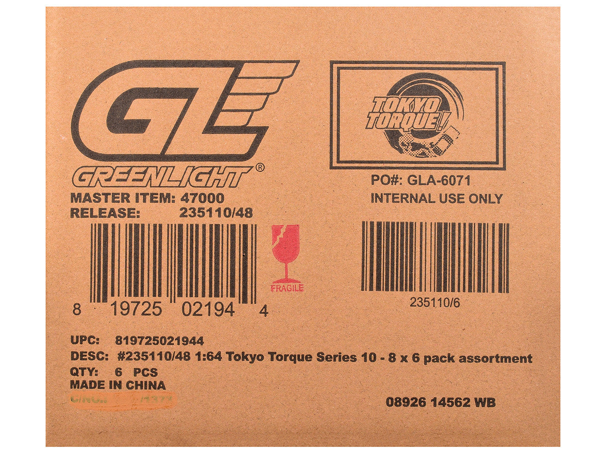 "Tokyo Torque" Series 10 Set of 6 pieces 1/64 Diecast Model Cars by Greenlight-2