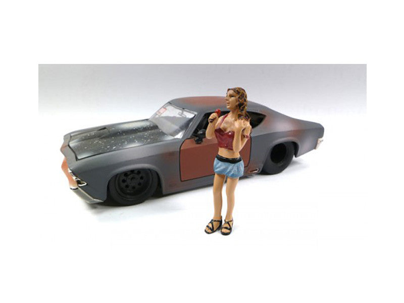 Look Out Girl Monica Figure For 1:24 Scale Diecast Car Models by American Diorama-0