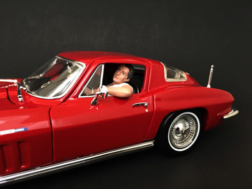 Hitchhiker 2 piece Figurine Set (Green Shirt) for 1/18 Scale Model Cars by American Diorama-1