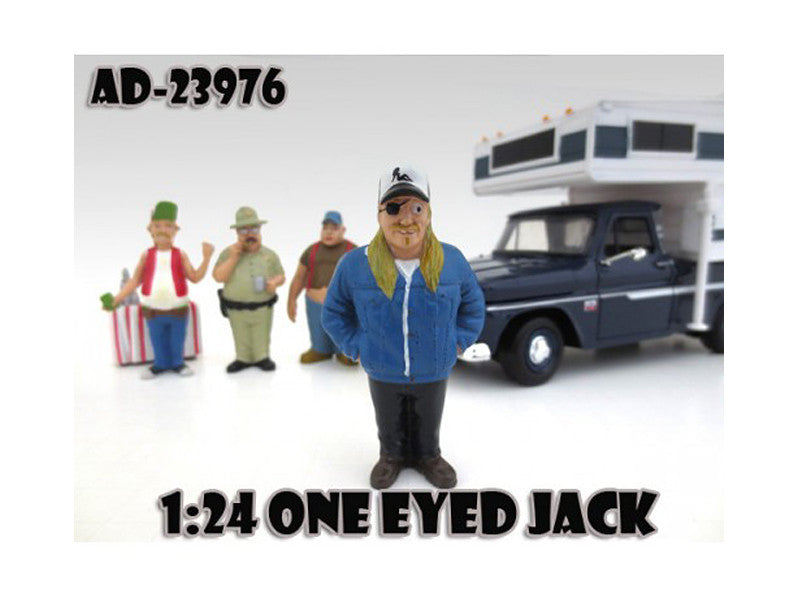 One Eyed Jack "Trailer Park" Figure For 1:24 Model Cars by American Diorama-0