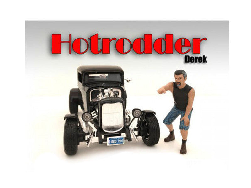 "Hotrodders" Derek Figure For 1:18 Scale Models by American Diorama-0