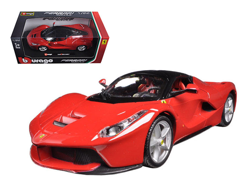 Bburago 1/24 Ferrari LaFerrari F70 Diecast Model Car Red Black Top-0