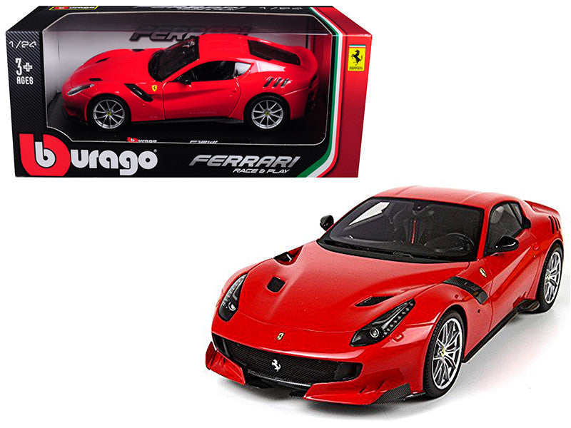 Bburago Ferrari F12 TDF 1/24 Scale Red Diecast Model Car-0