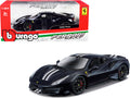 Bburago 1/24 Ferrari 488 Pista Dark Blue Metallic Diecast Model Car-0